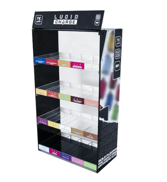 New Products Locking Door Pop up Cards Acrylic Display Case Electronic Shisha Flavor 5 Layers Display Stand With 15 Pushers New Products Locking Door Pop up Cards Acrylic Display Case Electronic Shisha Flavor 5 Layers Display Stand With 15 Pushers