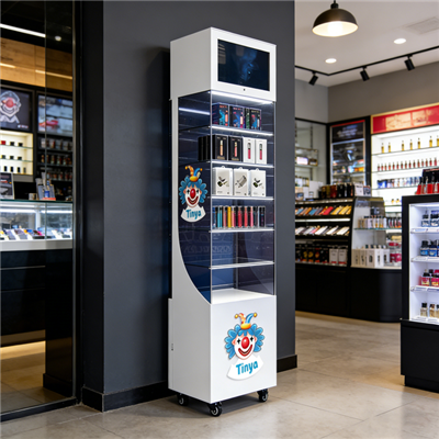 Rak Display Tembakau Kunyah Gantry Rokok